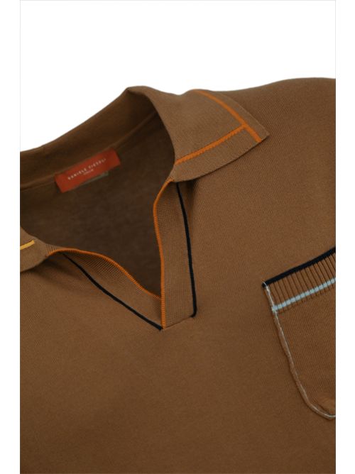 Polo in cotone con taschino Rhum DANIELE FIESOLI | DF 213035